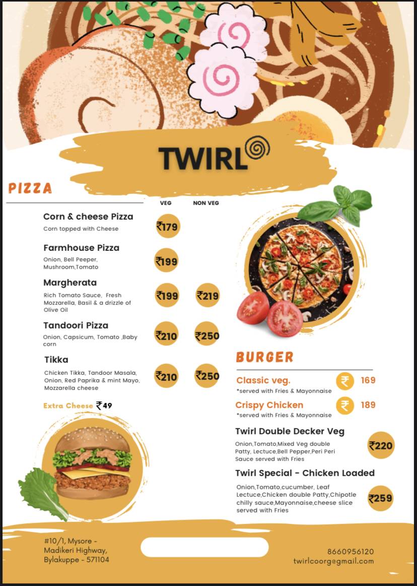 Twirl menu