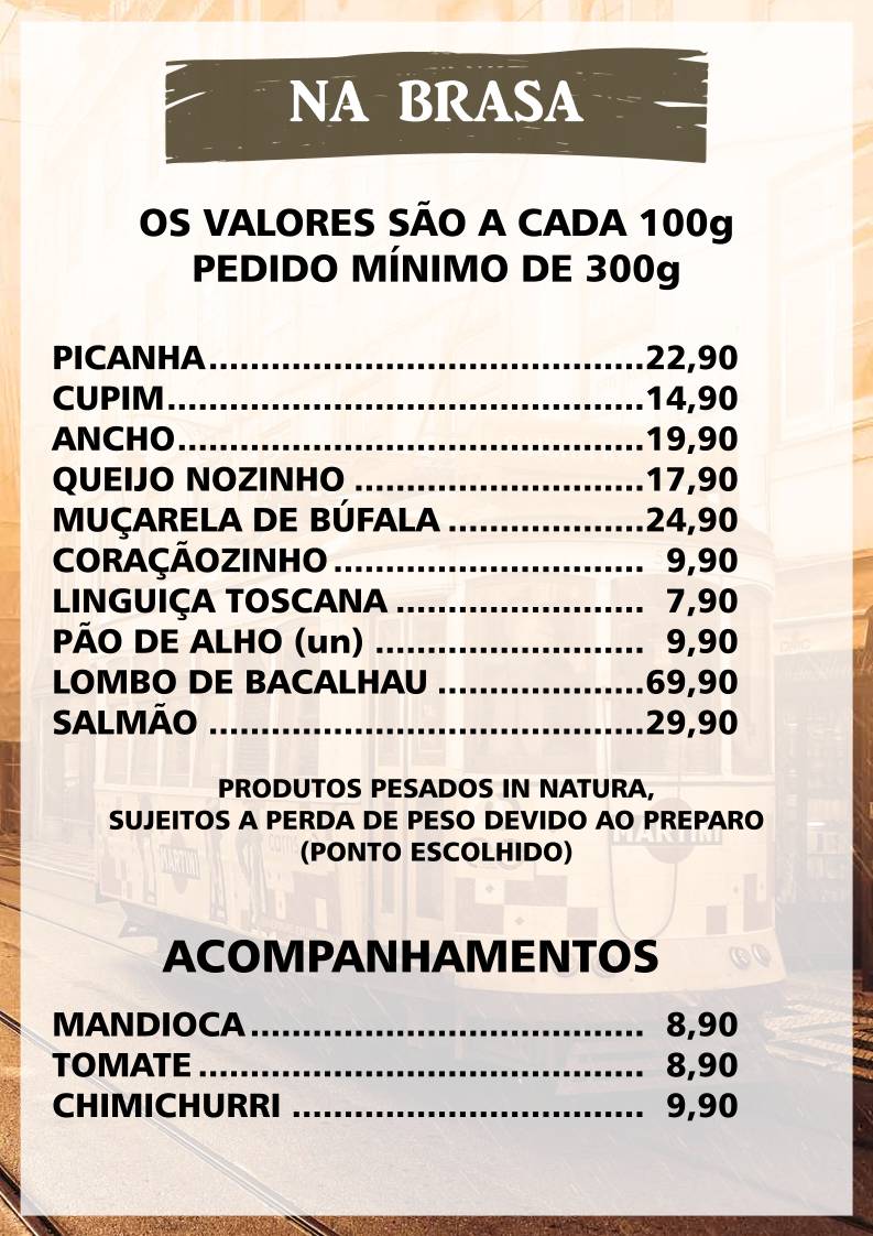 Tasca Do Portuga cardápio