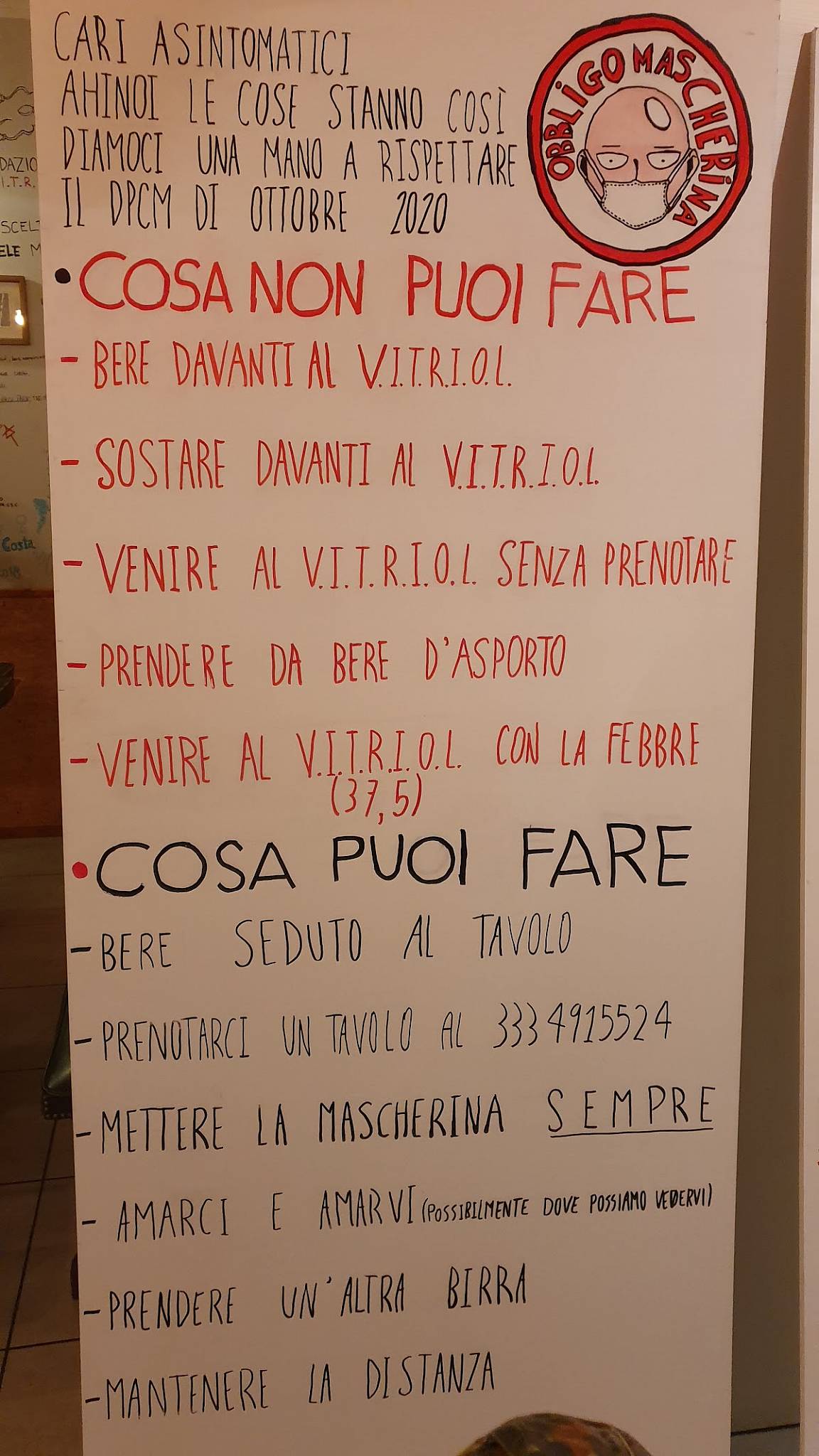 Menu di V.I.T.R.I.O.L. 