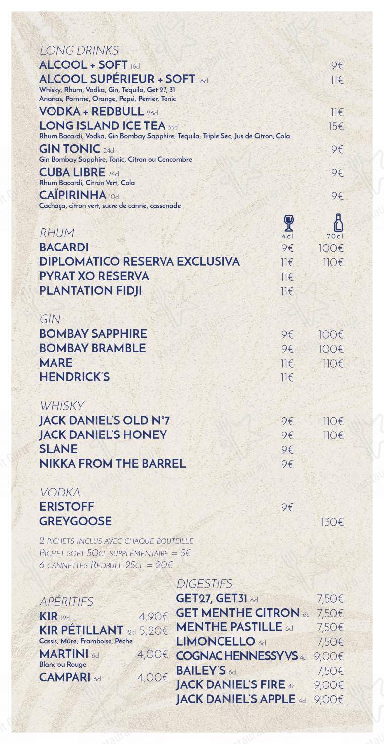 Menu pour VINYA dans Vallet