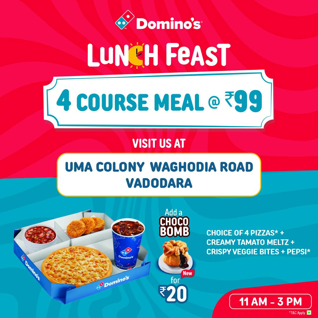 Domino's Pizza Vibhag, Vadodara menu