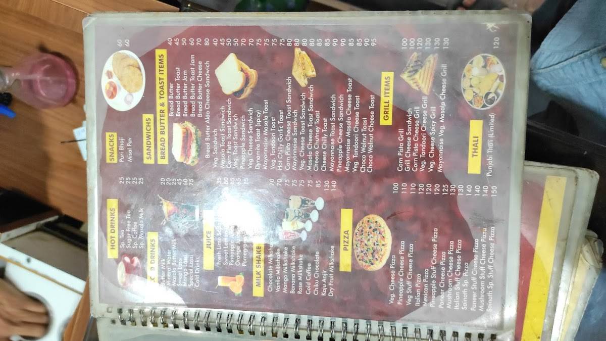 Sainath Restaurant Mamu Chai menu