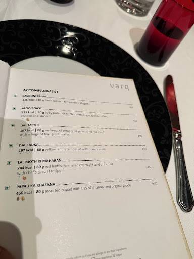 Varq menu