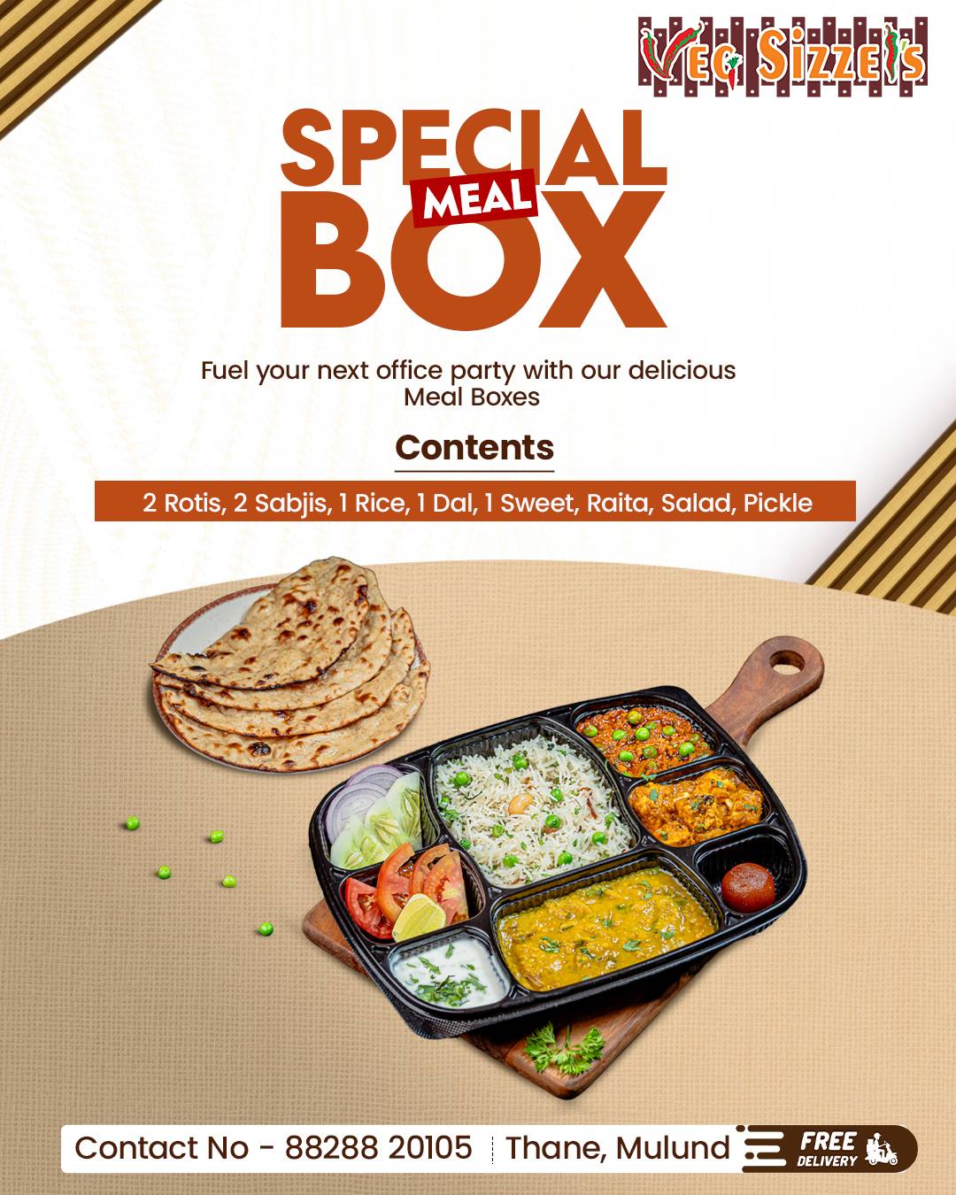 Veg Sizzel's menu