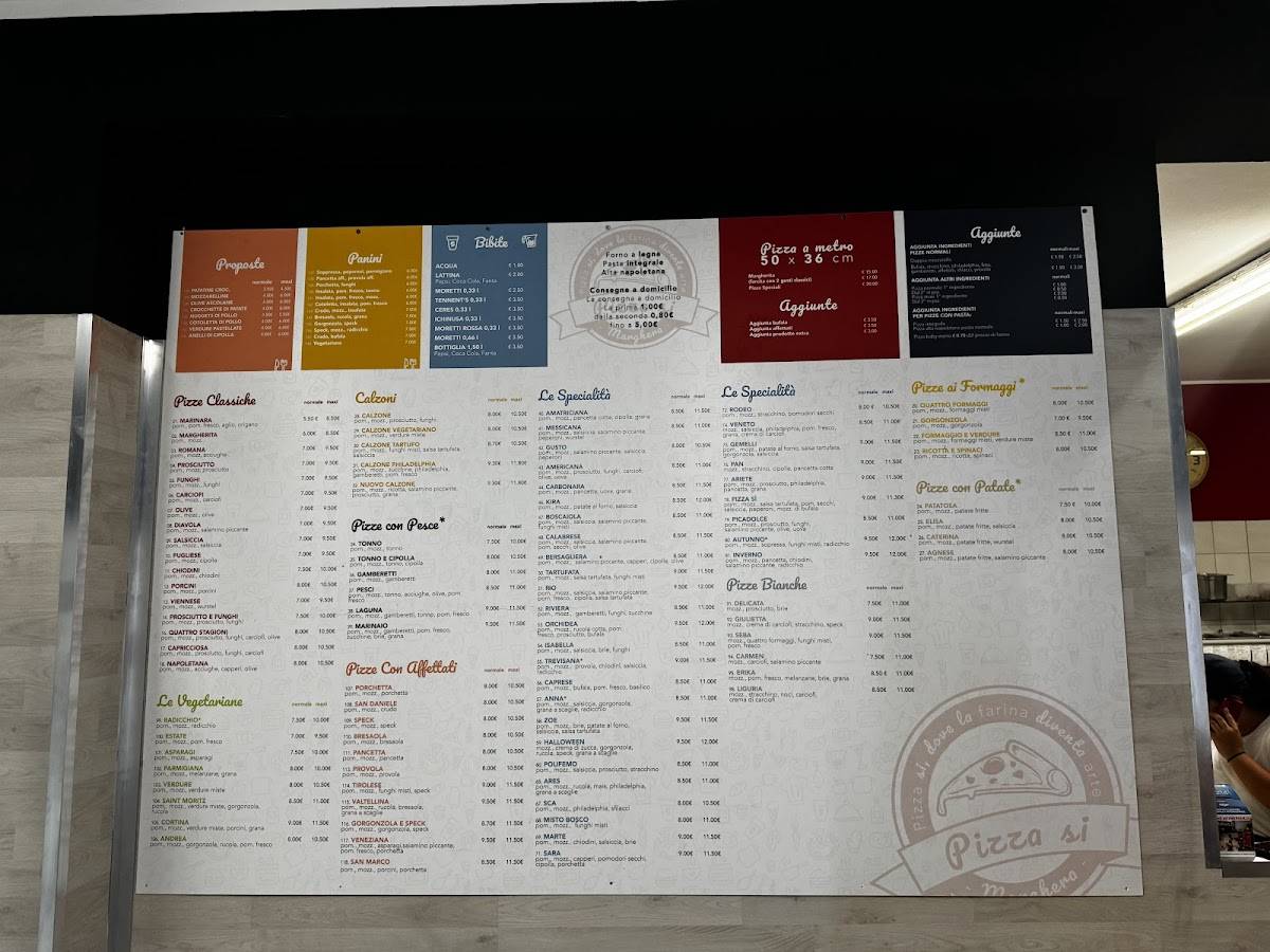 Menu di Pizza Si 
