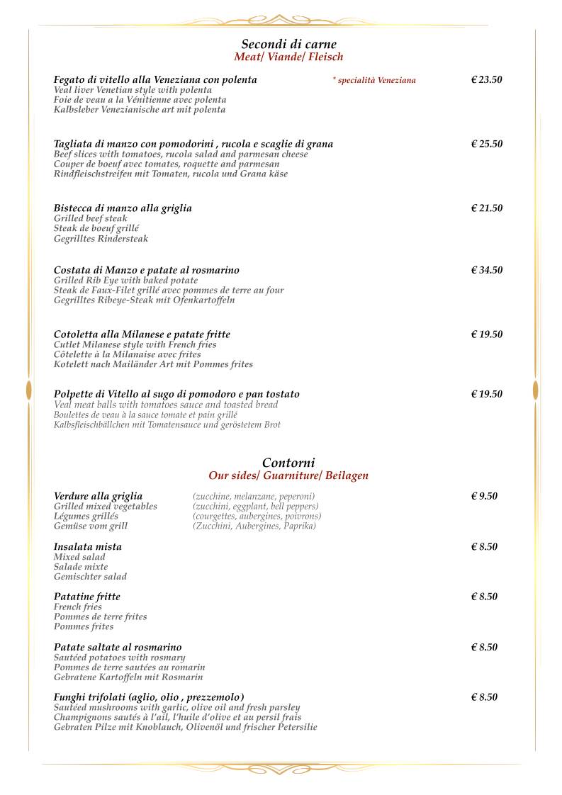 Menu di Trattoria da Rino 