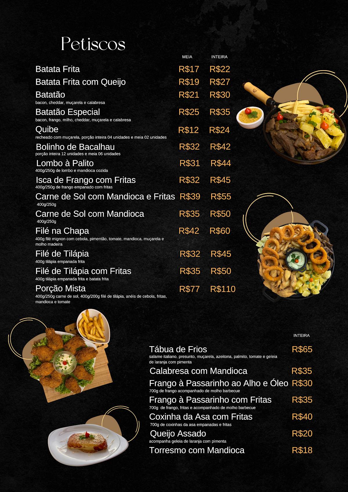 Viana Bar cardápio