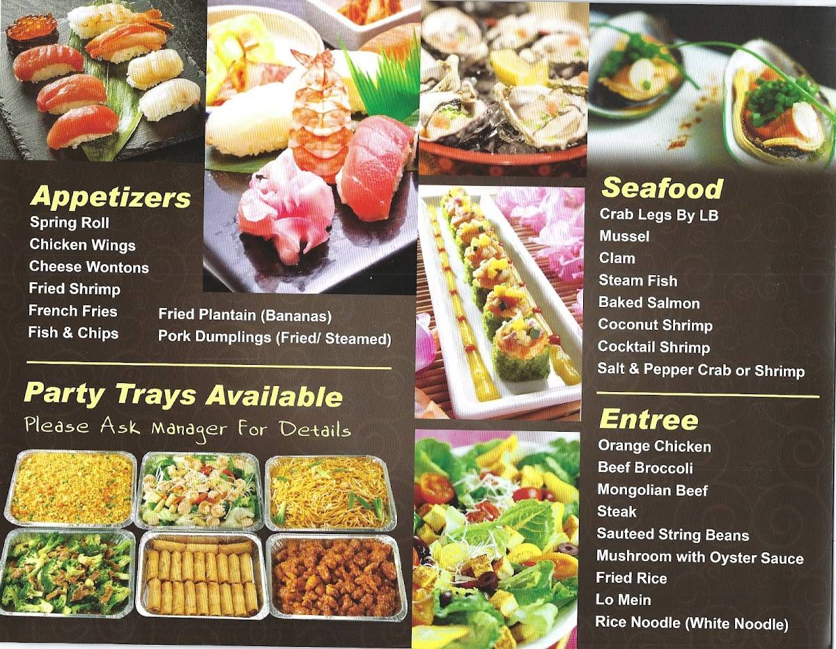 Menu at W Spoon Buffet restaurant, Victorville