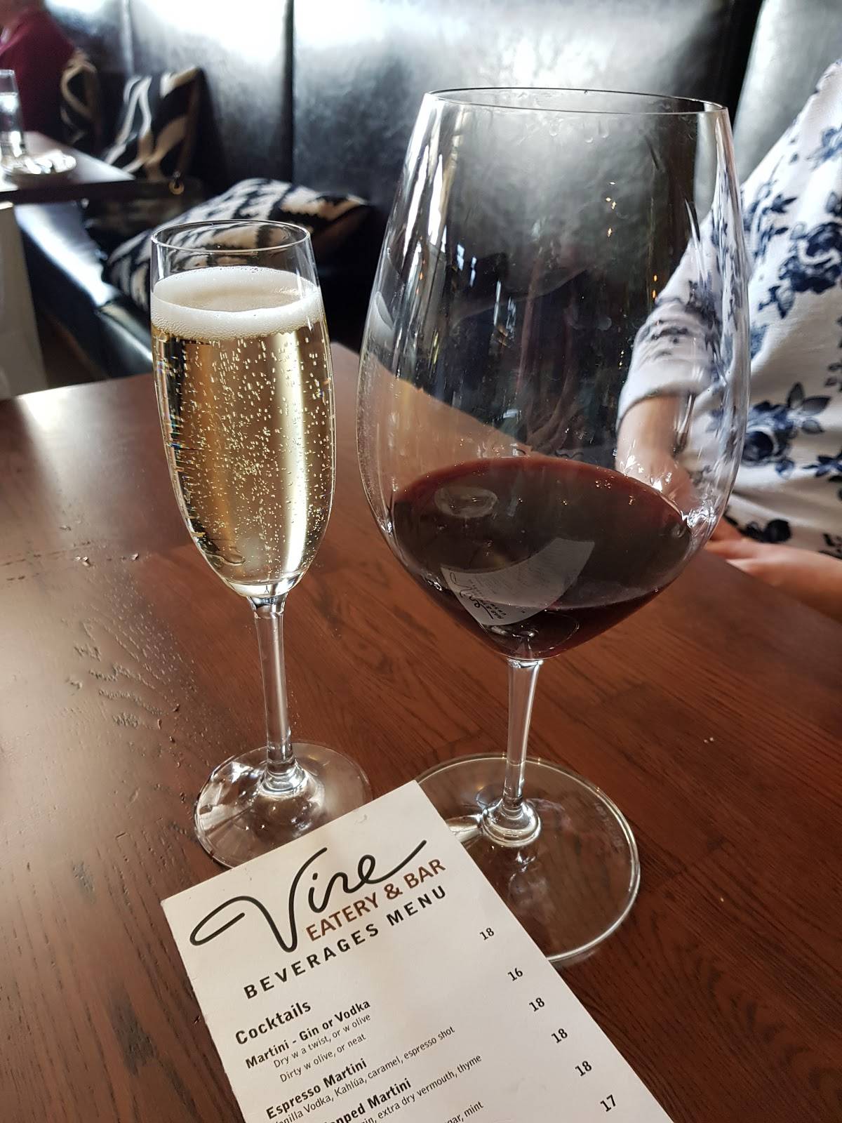 Menu at Vine Eatery & Bar, Taupo