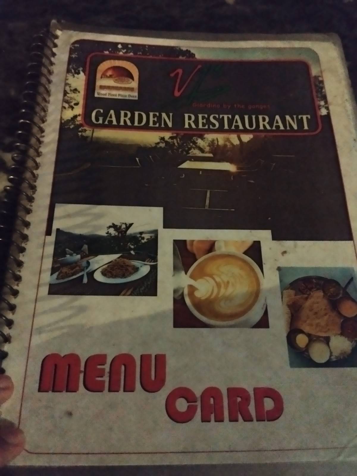 Vj's giardino by the Ganges menu