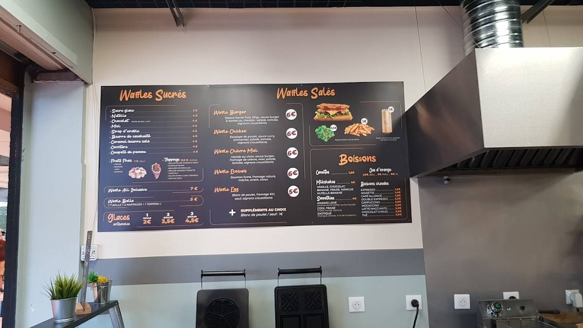Menu de Waffle Break