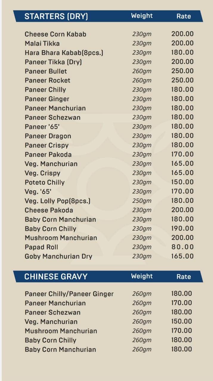 Way Wait Restaurant menu