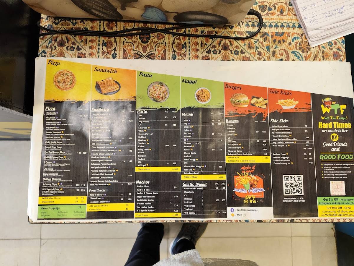 What The Freeze menu