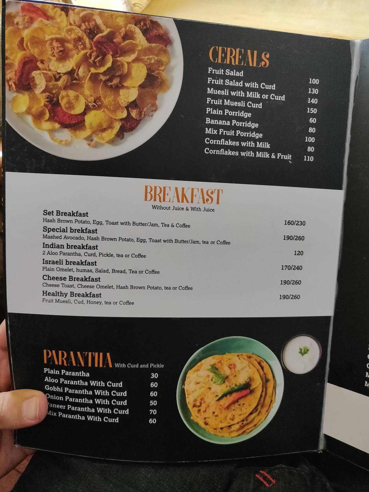 World Peace Cafe menu