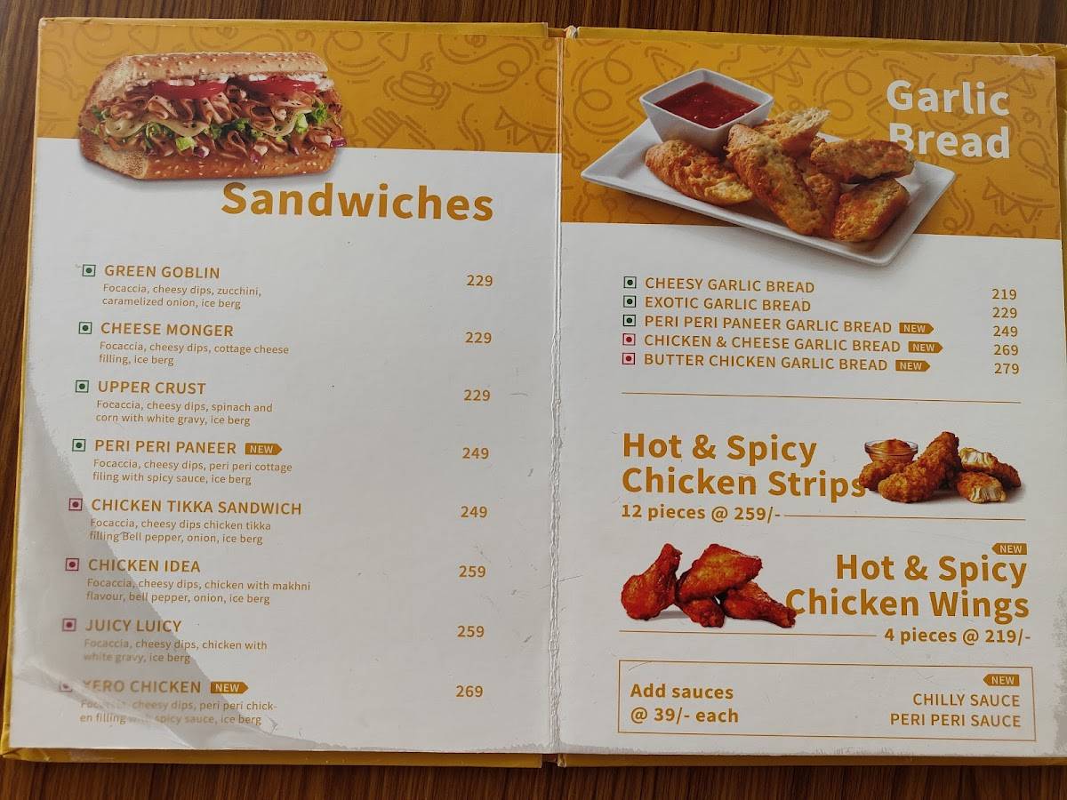 Cafe Gravity Goa menu