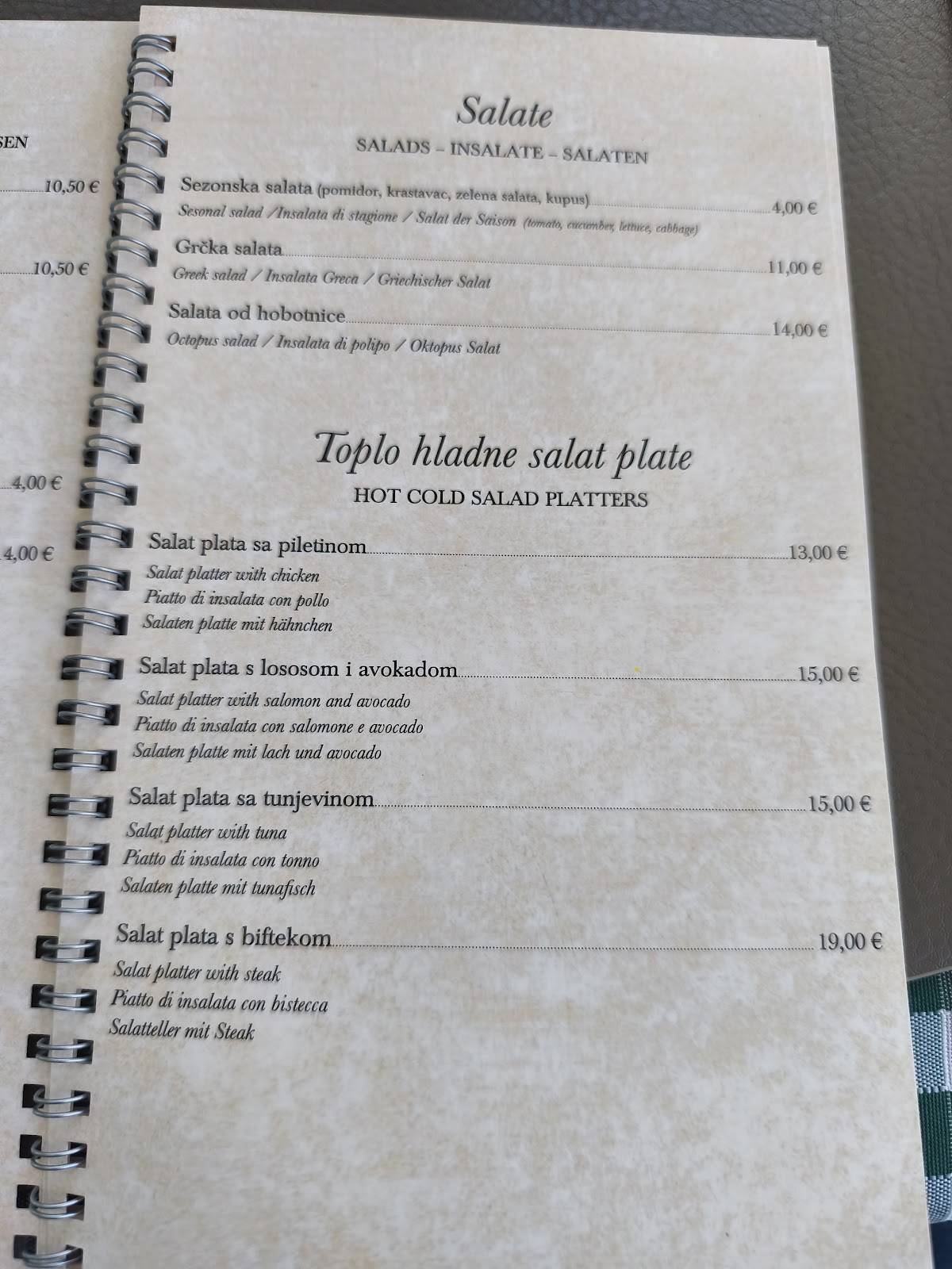 Menu di Kuzina 
