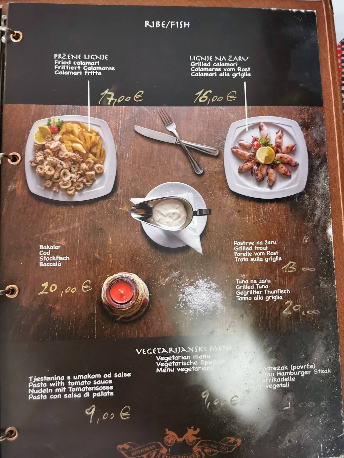 Menu di Stari Fijaker 