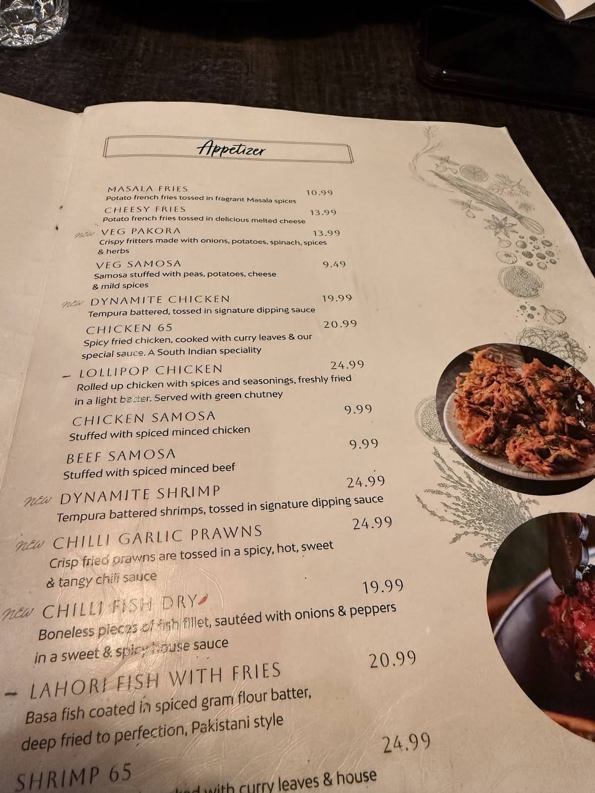 Menu de Zauq Mississauga - Halal Pakistani, Indian & Hakka Cuisine