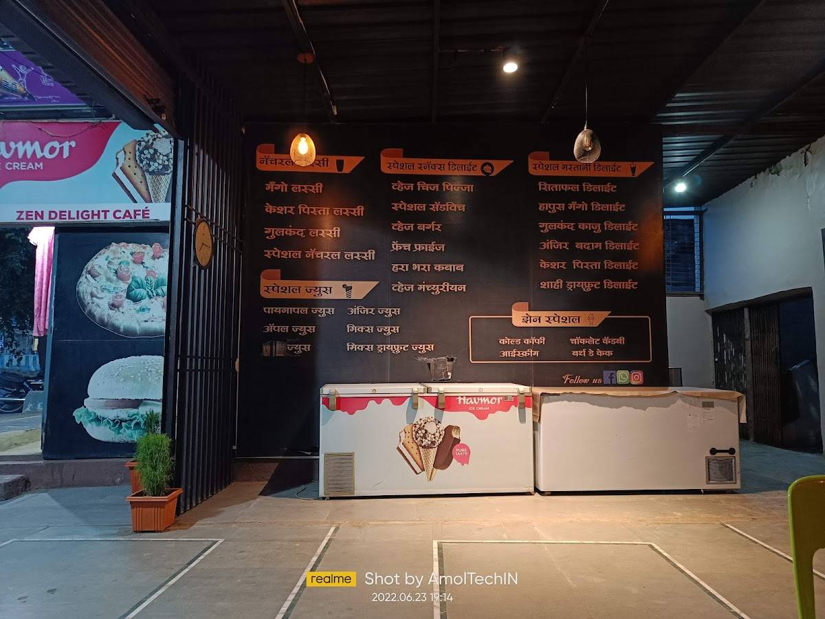 Zen Delight Cafe menu