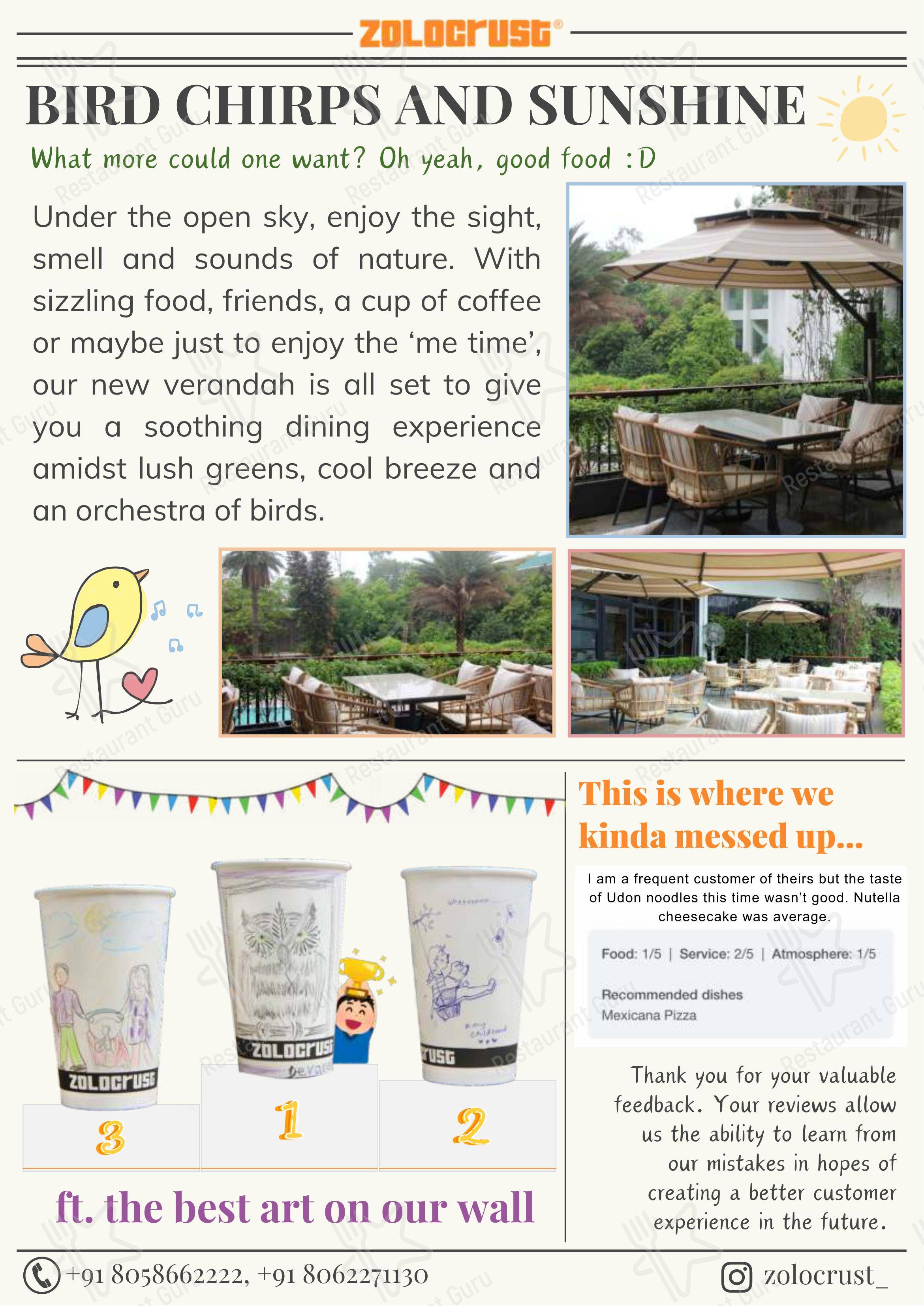 Zolocrust in Jaipur - Основное меню