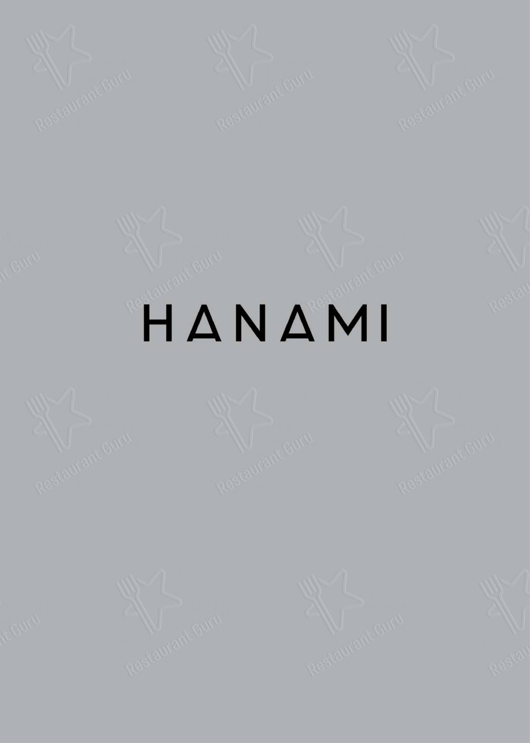Menu per Hanami Asian Fusion in Ferrara