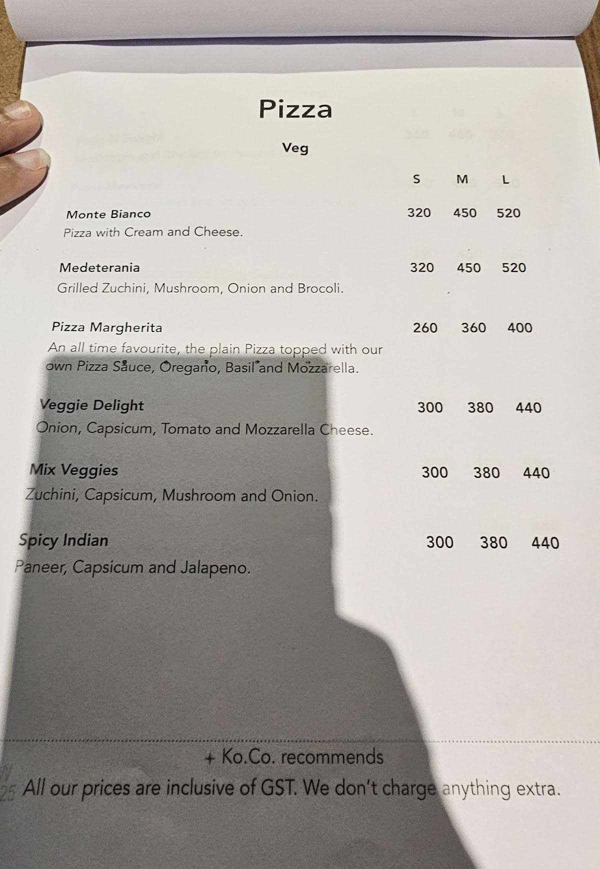 ko.co. kottayam company menu