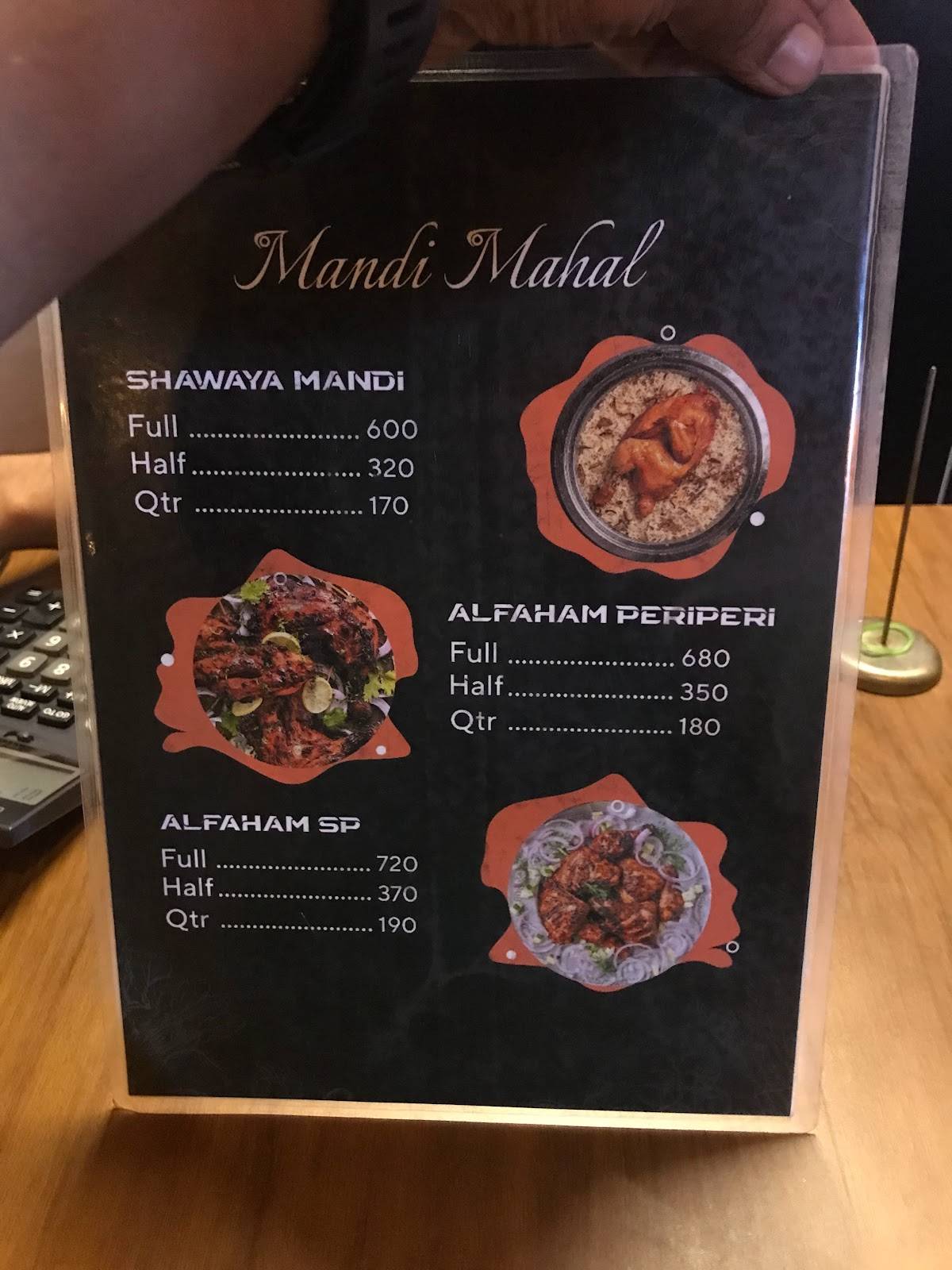 mandimahal menu