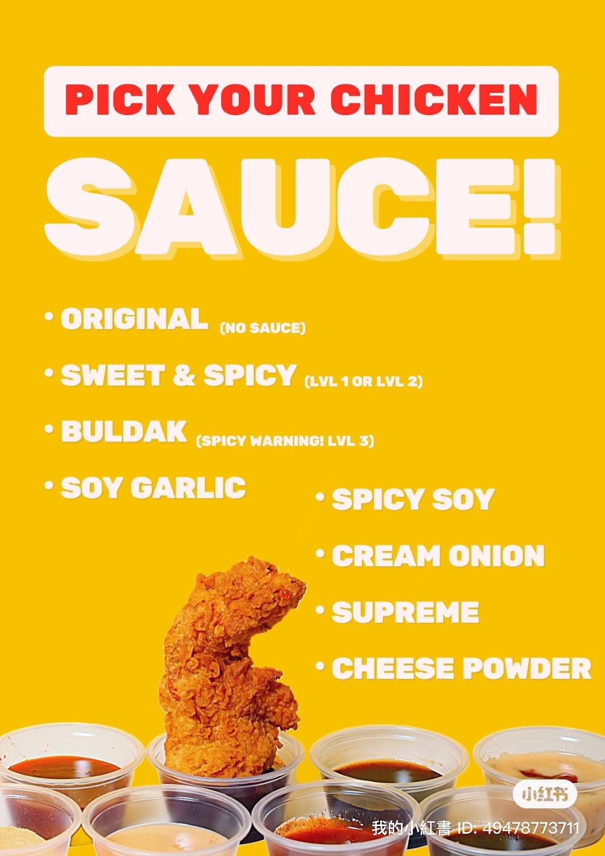 Menu de mmm chicken