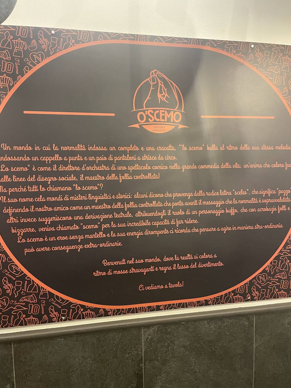 Menu di o' scemo centro storico 