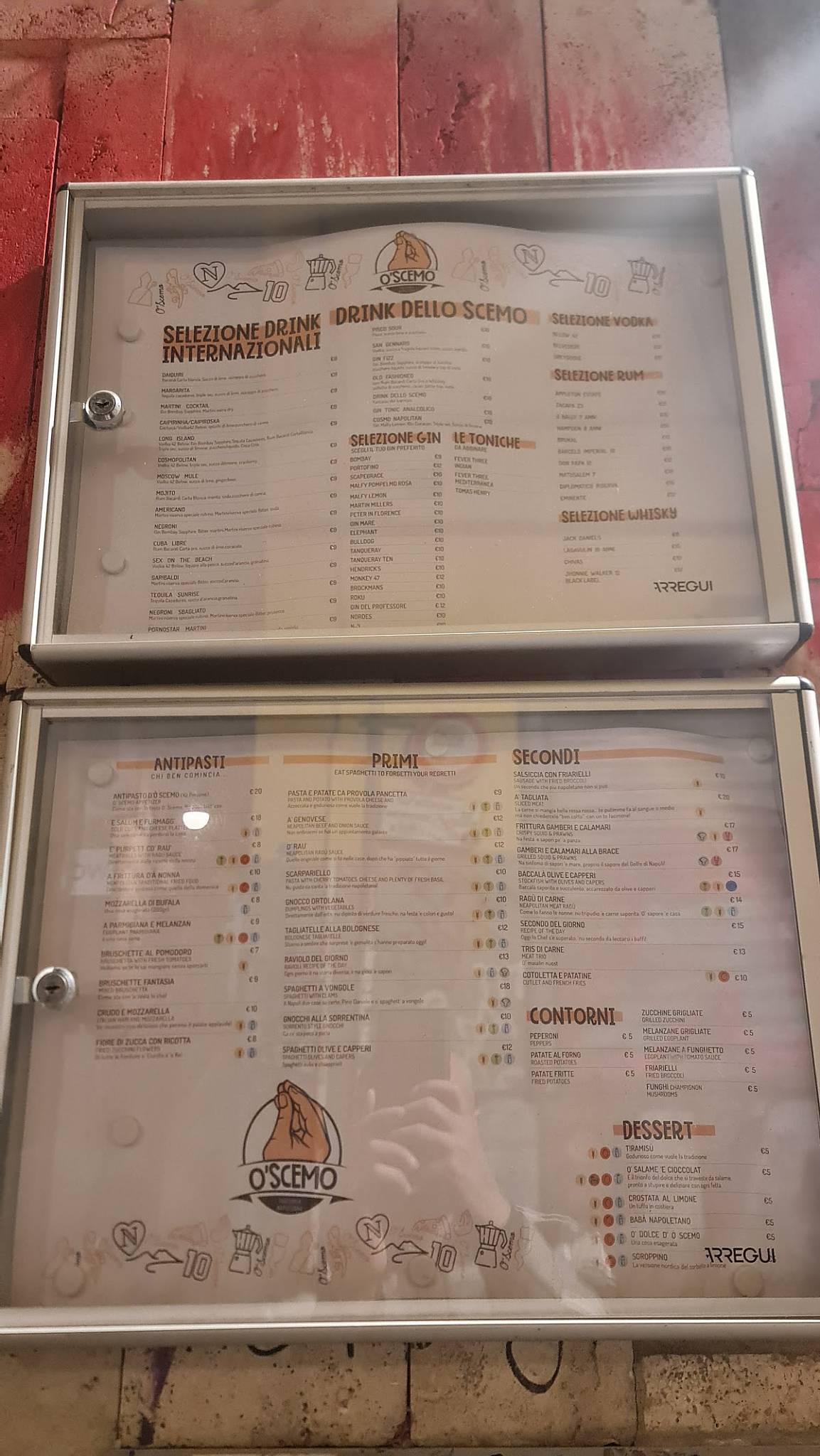 Menu di o' scemo centro storico 