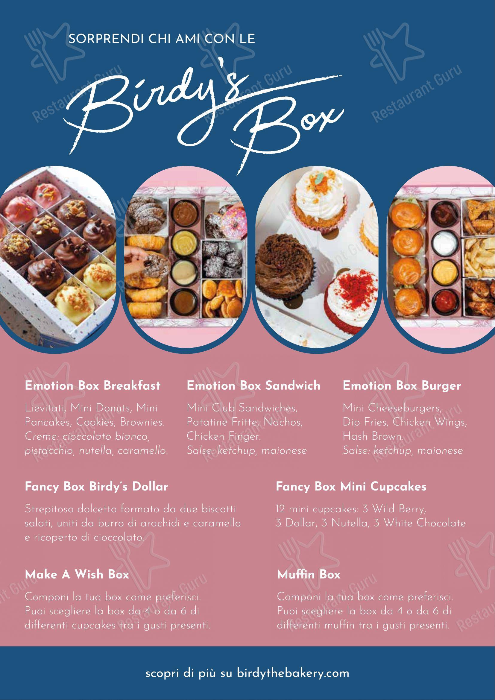 菜单 per Birdy The Bakery - Portici in Portici