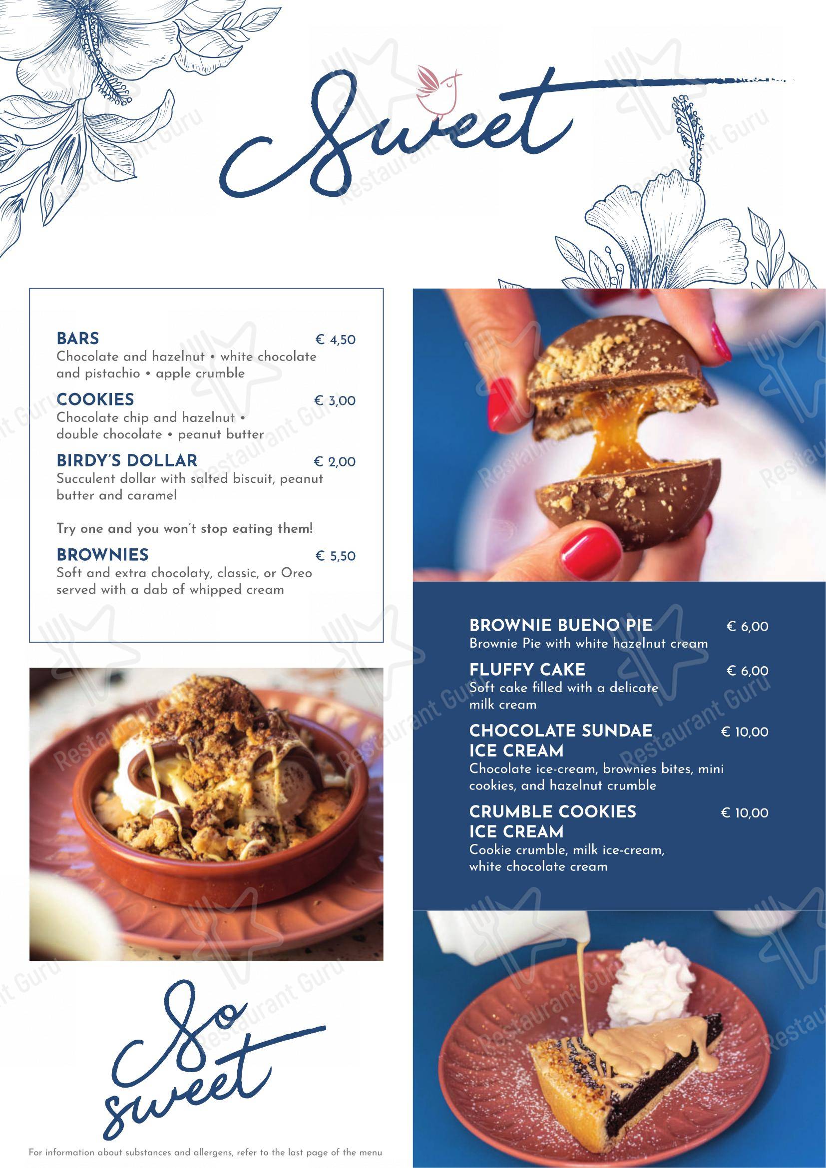 Birdy The Bakery - Portici in Portici - Menu bar