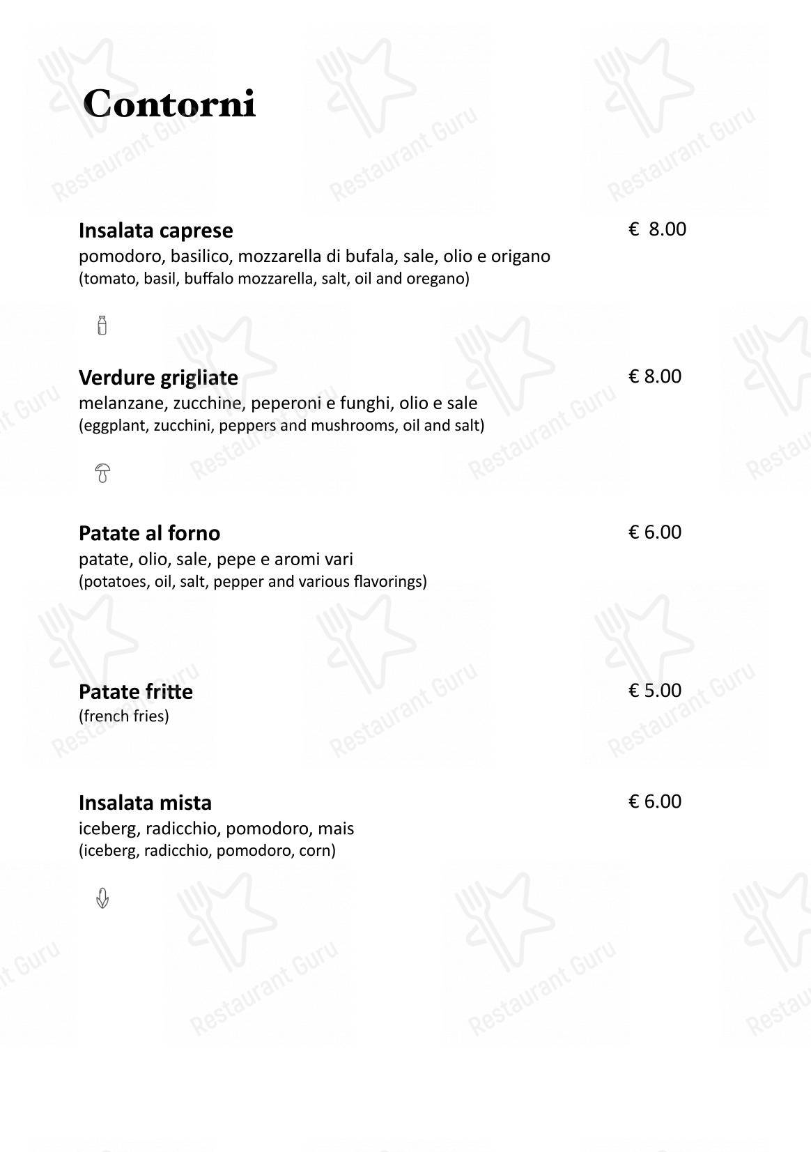 Menu bar per Cinquantapassi Ristorante Pizzeria ristorante