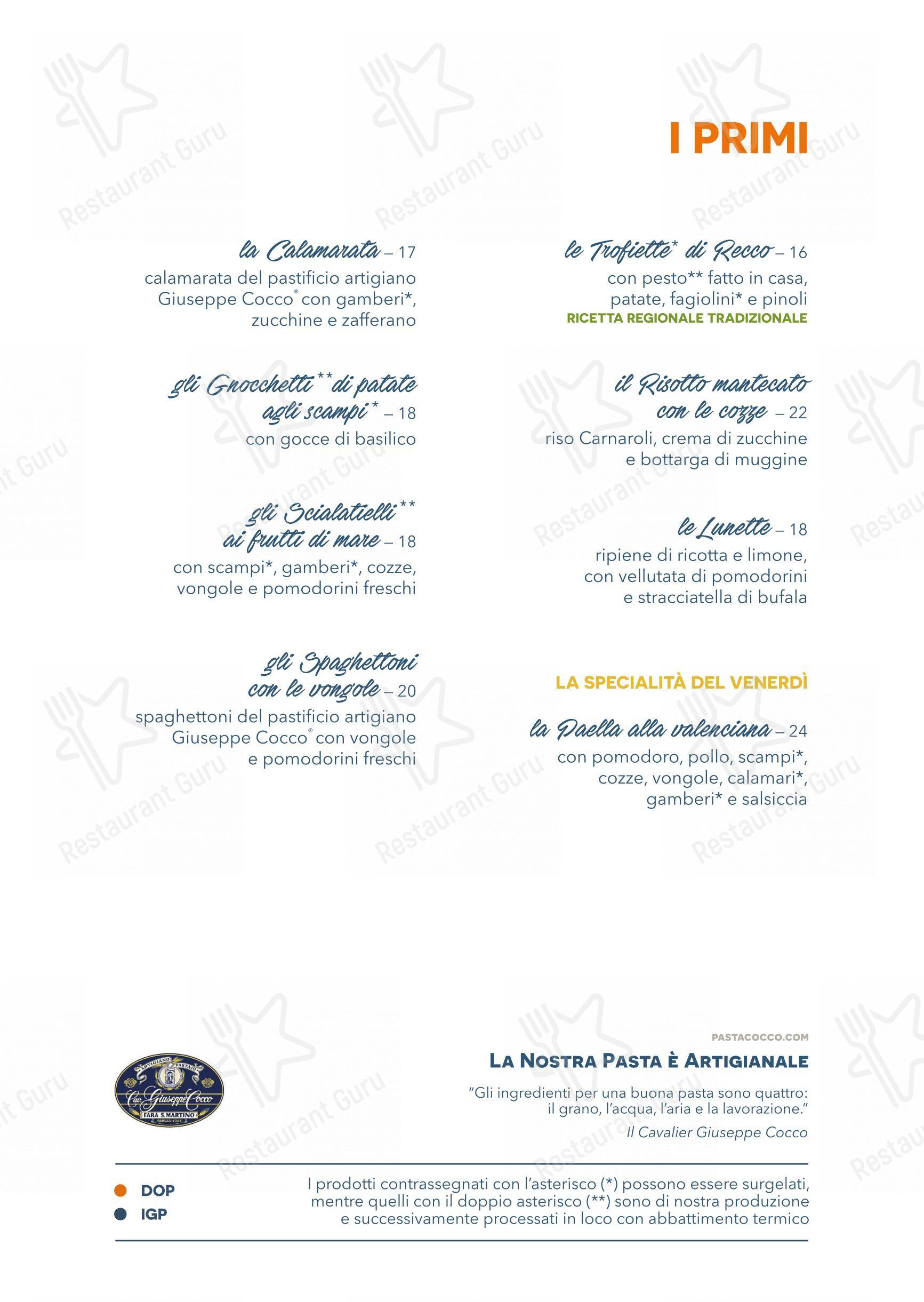 Clapsy Alassio in Alassio - 菜单