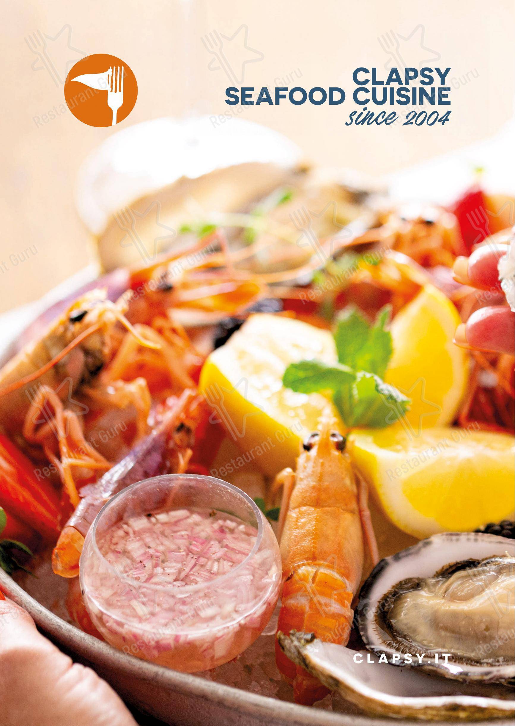 Menu di Clapsy Alassio - Коктейльная карта