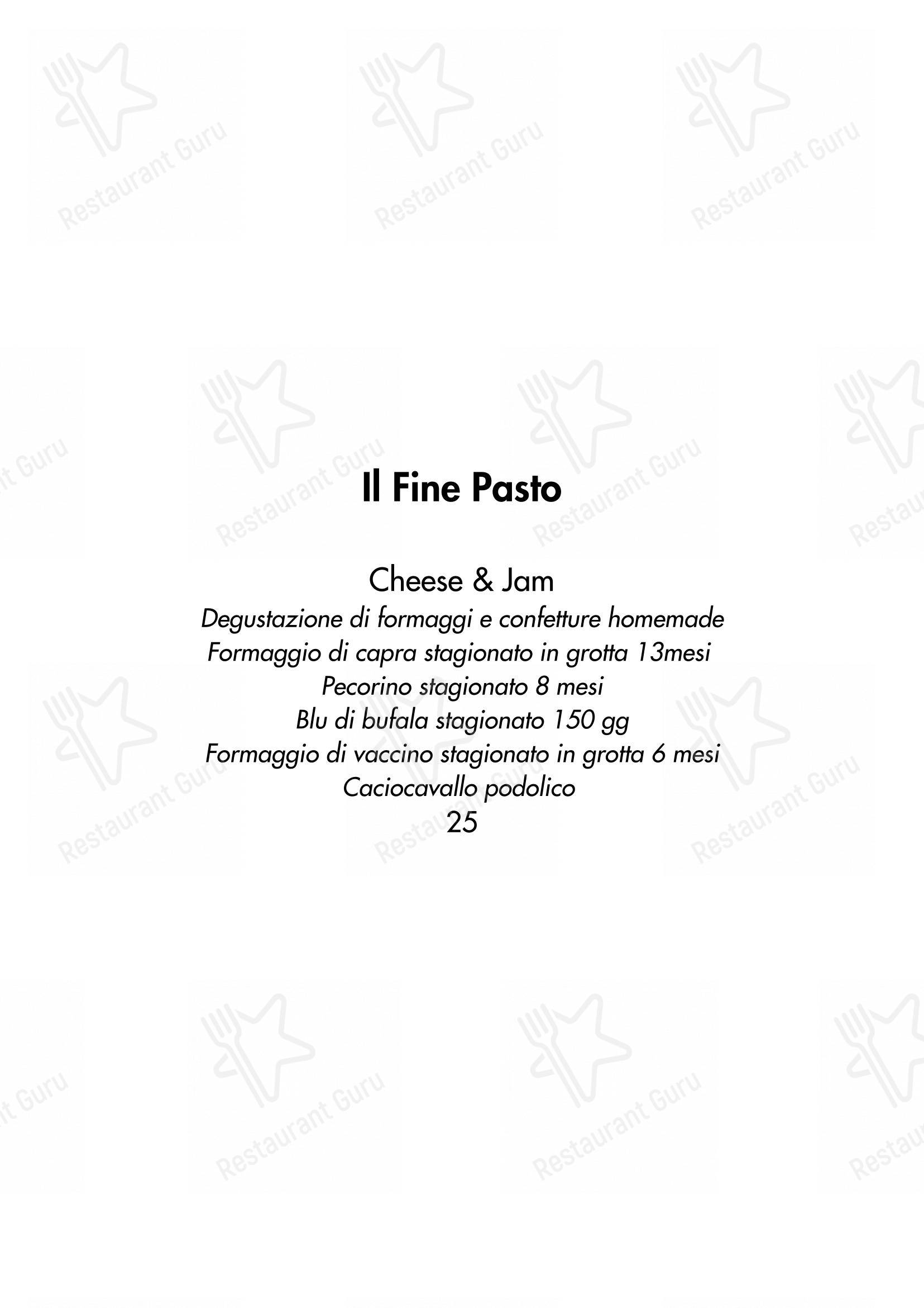Menu di Cosmo Restaurant Pompei - Menu bar