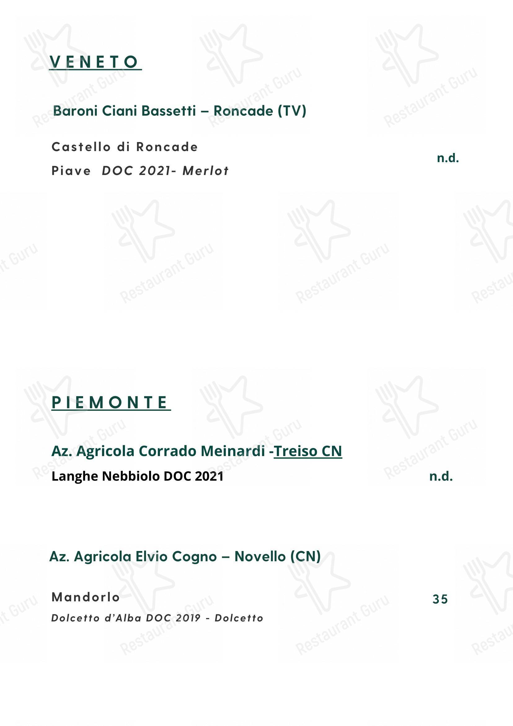 Основное меню per Cosmo Restaurant Pompei in Pompei