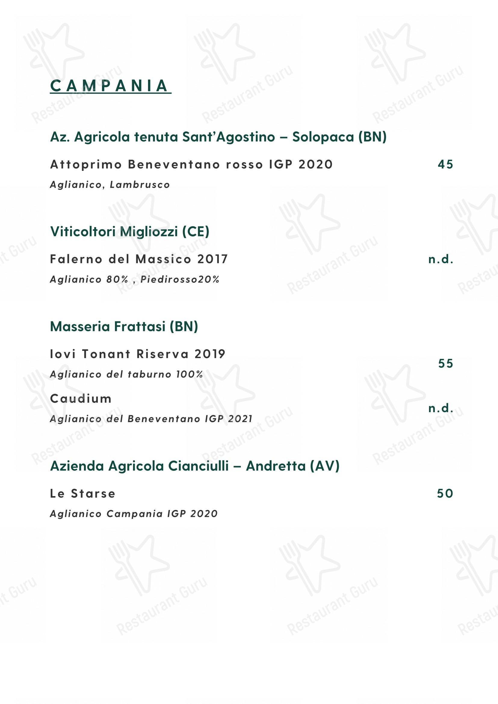 Основное меню per Cosmo Restaurant Pompei in Pompei