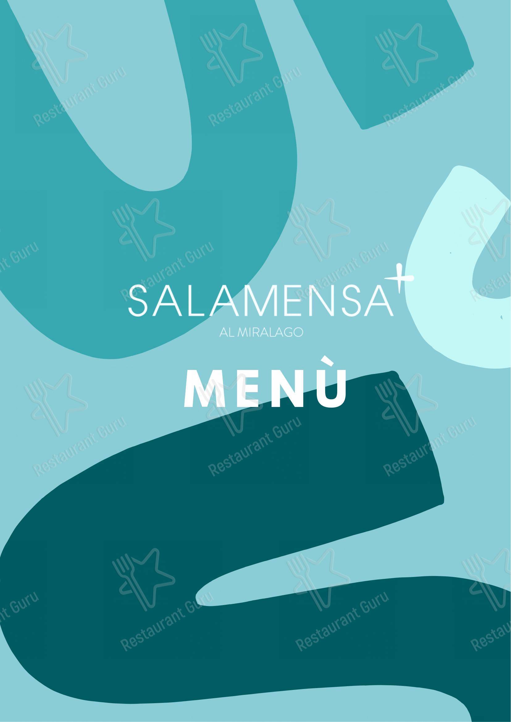 Salamensa al Miralago in Padenghe Sul Garda - Menu bar