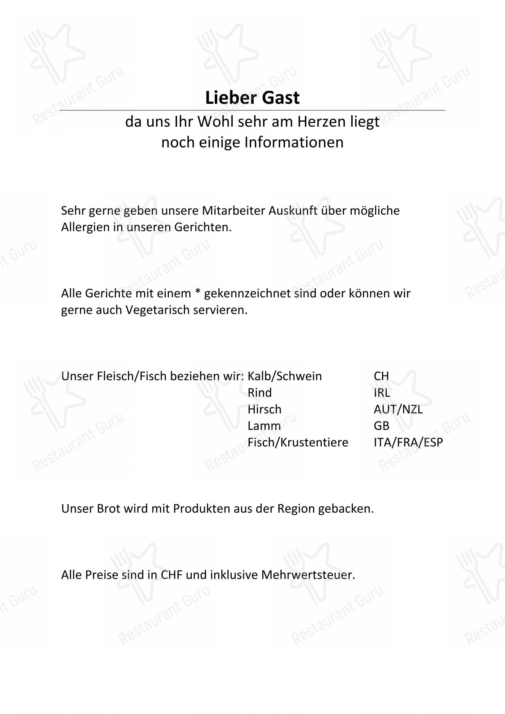 Menu bar per Grandis Ustria da Vin in Laax