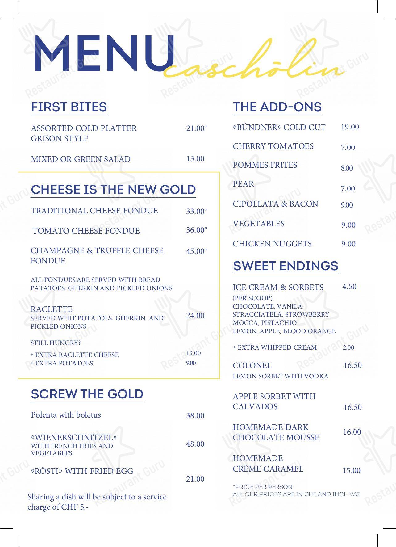 Hotel Steffani in San Maurizio - Основное меню