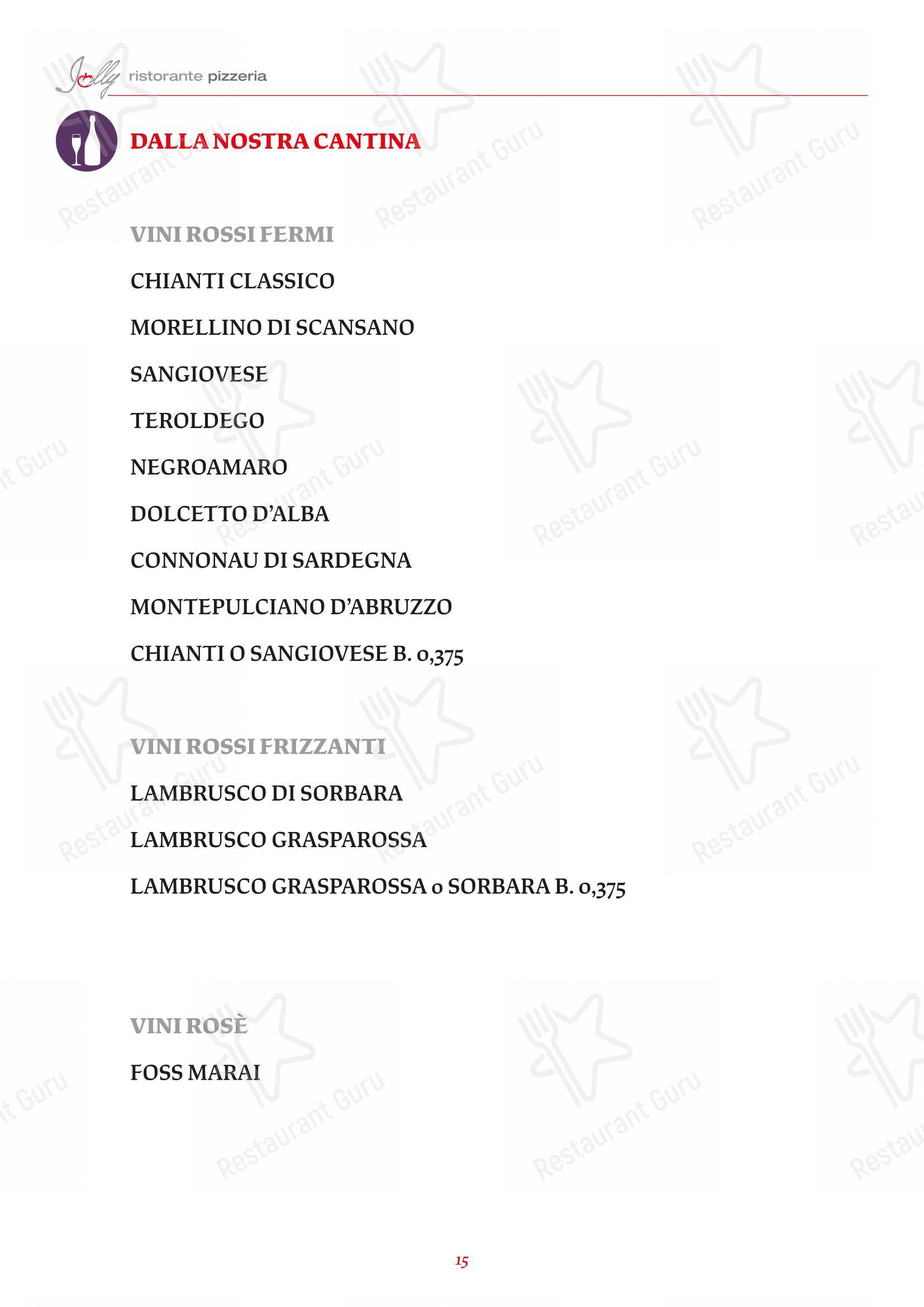 Menu per Jolly in Modena