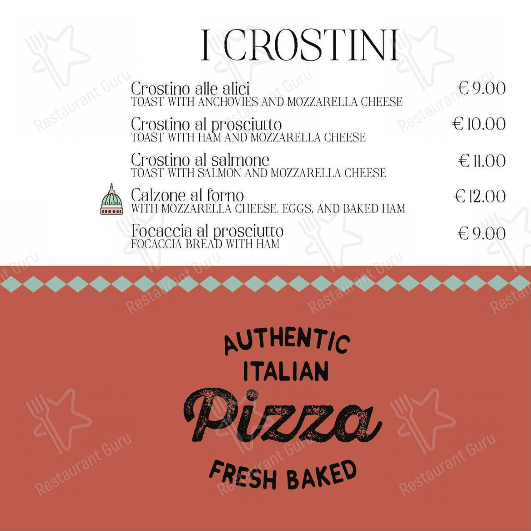 La Francescana in Roma - Menu