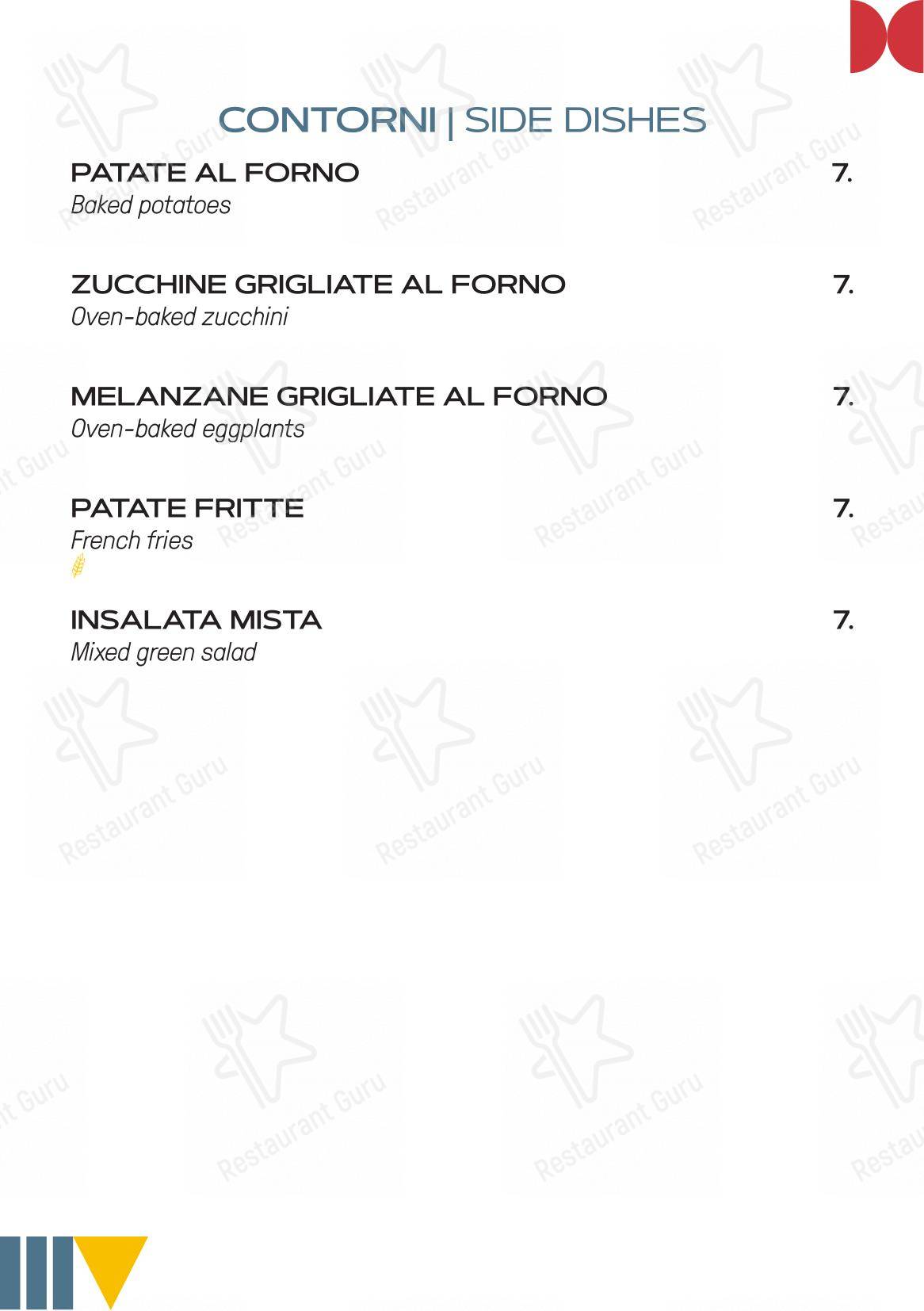 LiQuido Rooftop Bar in Milano - Основное меню