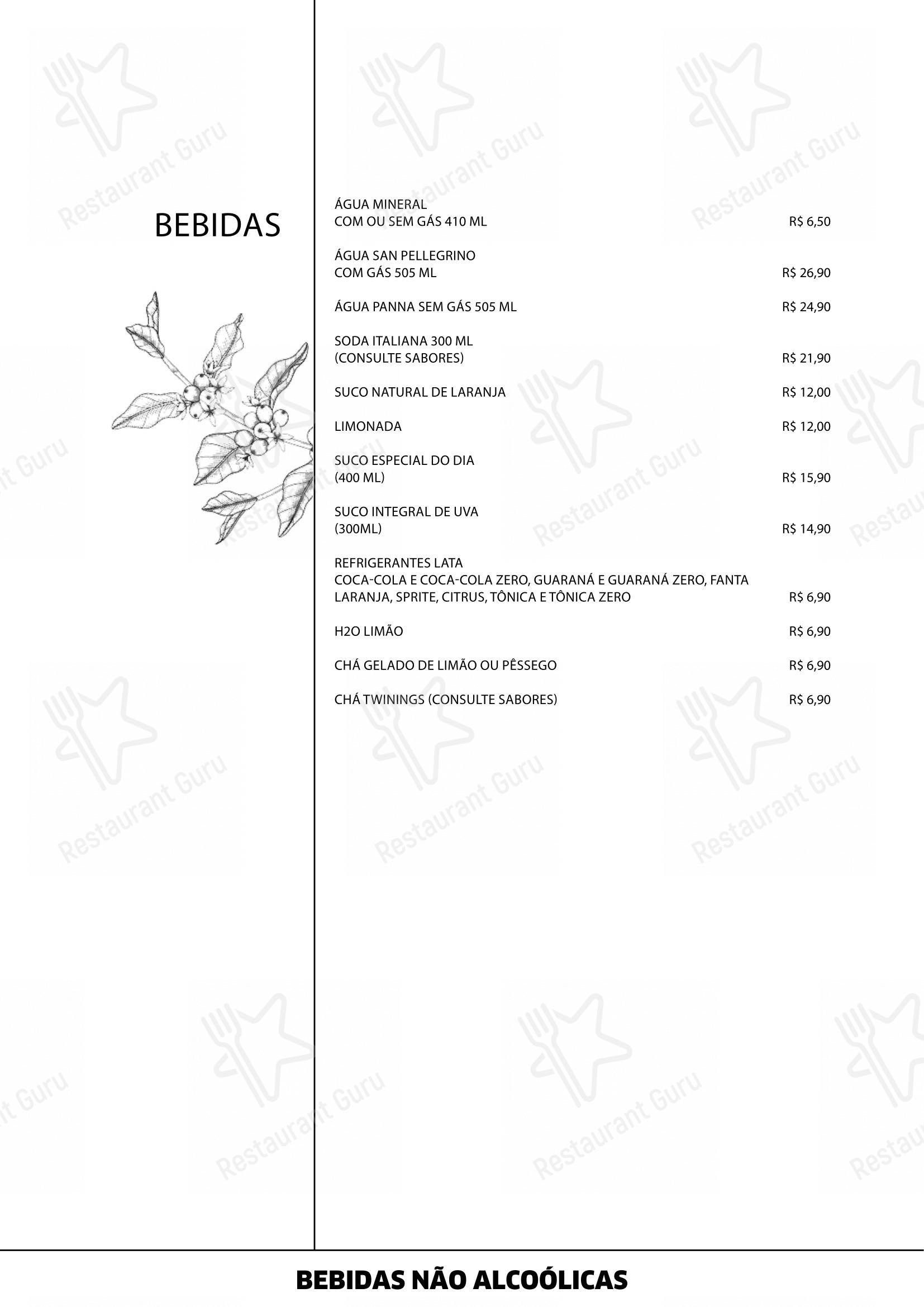 Pantucci Trattoria menu - 菜单