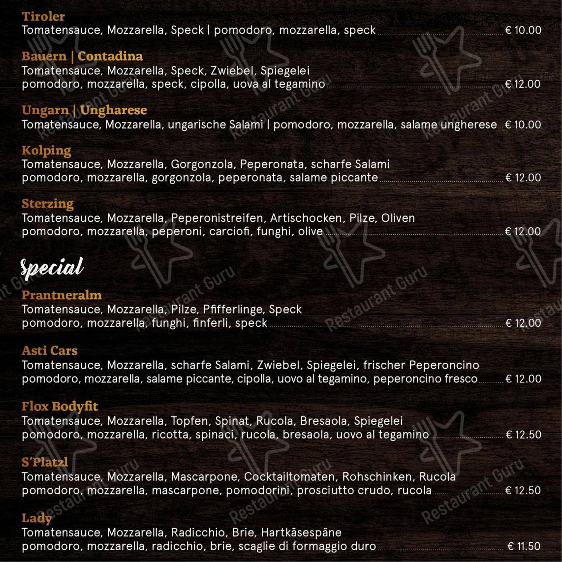 Menu di Restaurant Pizzeria Kolping - 菜单