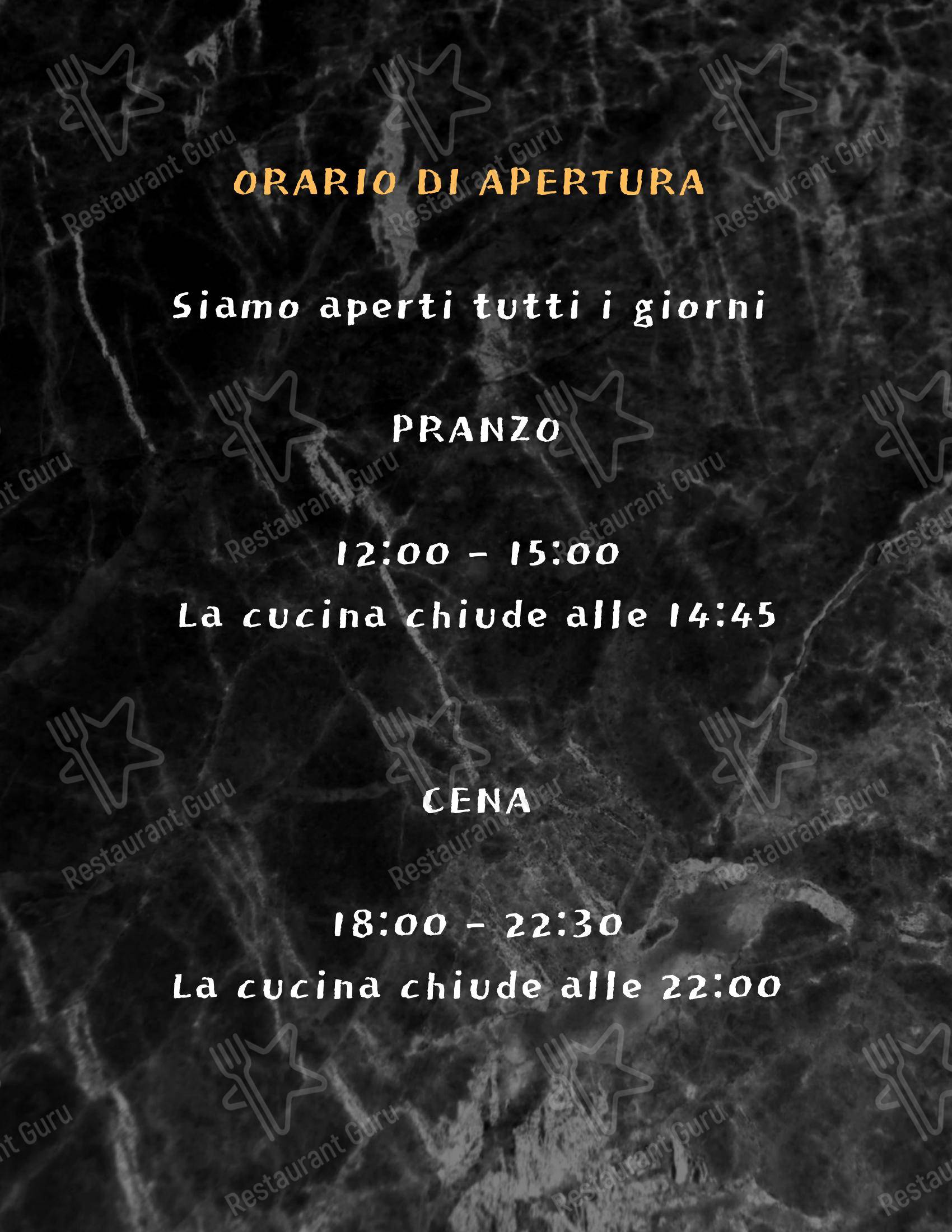 Menu pour Ristorante Coreano Bada - 한식당 바다 dans Venise