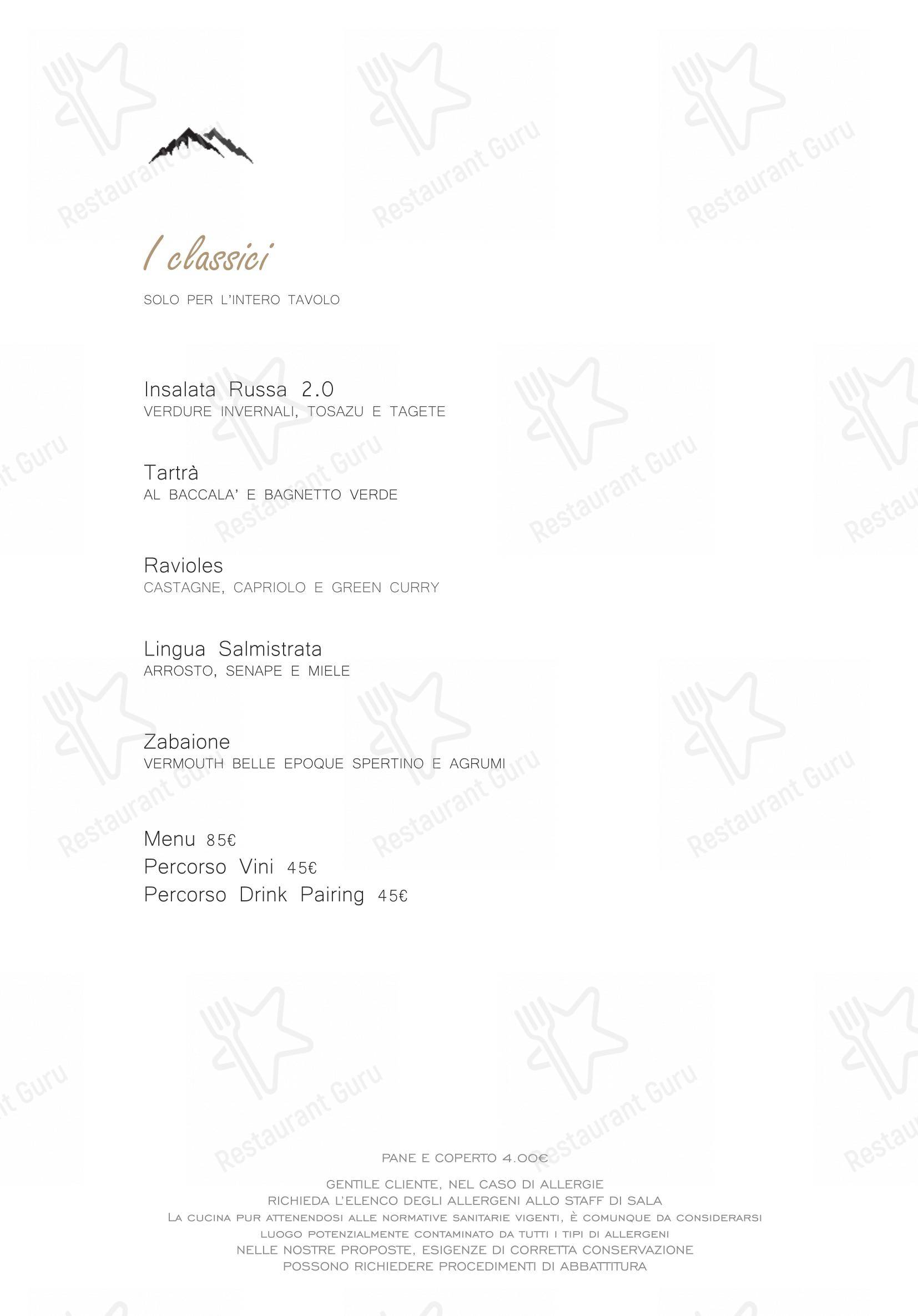 Menu per Ristorante Il Nazionale di Vernante ristorante