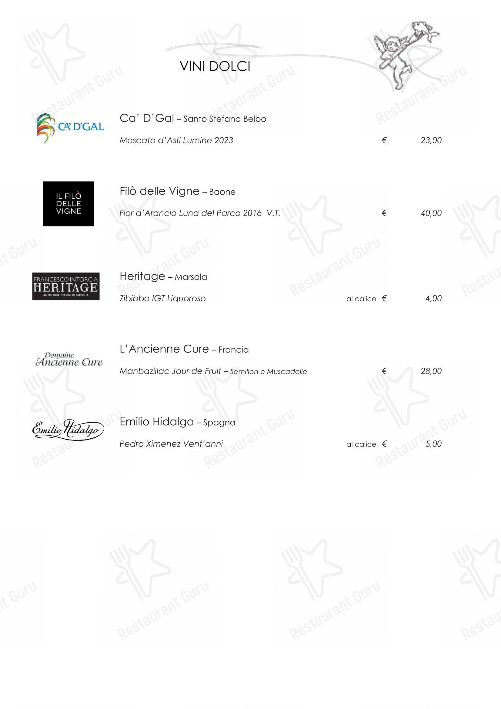Menu di Ristorante Mare Divino - Menu bar