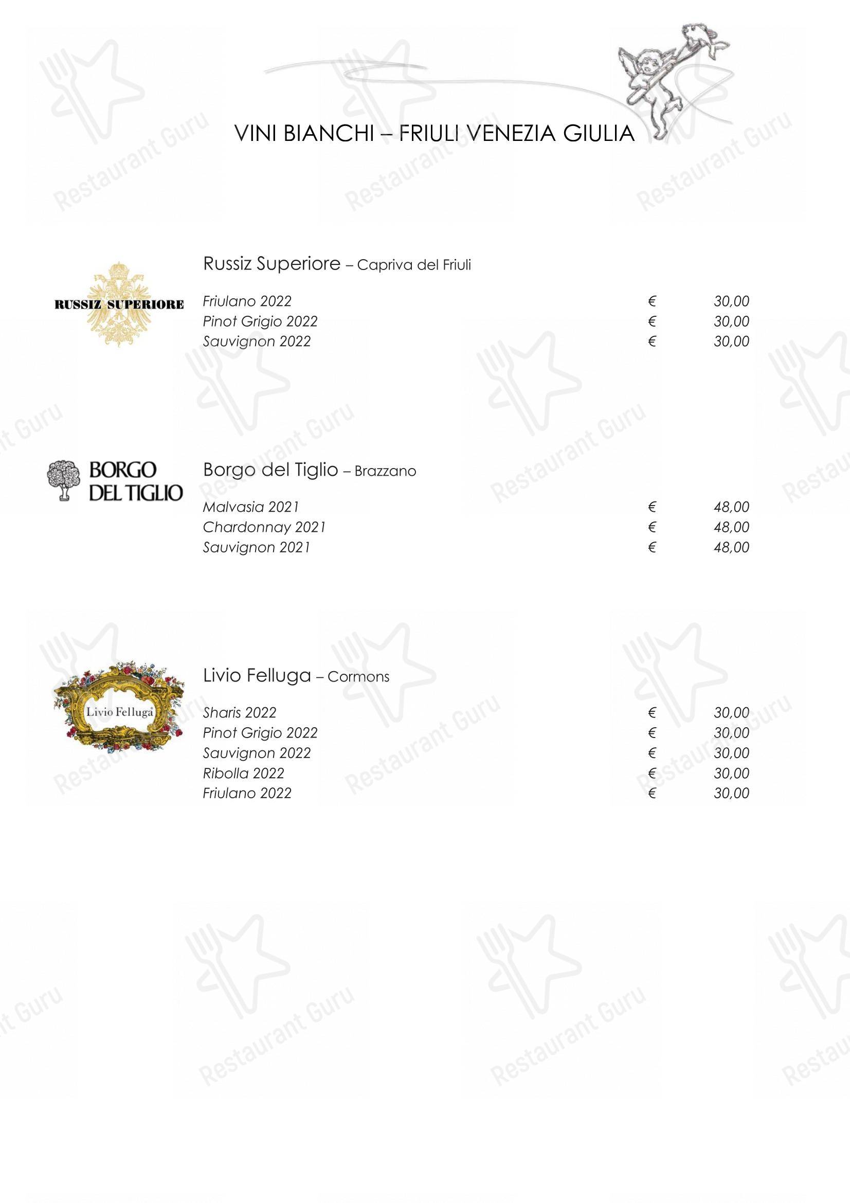 Menu bar per Ristorante Mare Divino ristorante
